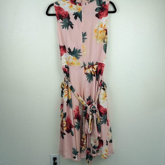 Tahari Arthur S. Levine Petite Floral Midi Dress 12P - Sleeveless, Fit & Flare - Picture 7 of 11
